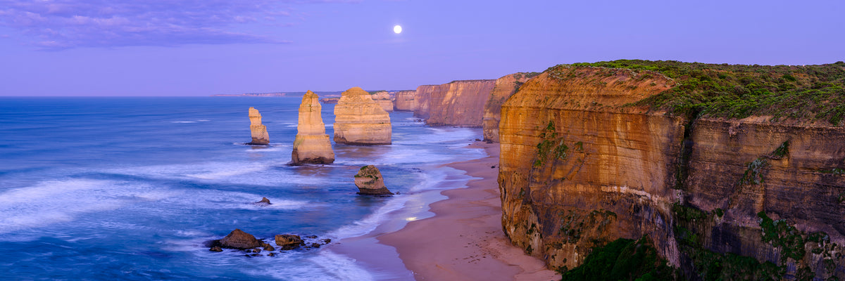 Moon Glow, Twelve Apostles, VIC, photographed by Mitchell Burns