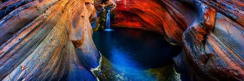 Hidden — Karijini National Park, WA, photographed by Mitchell Burns — illustrative Black + Black corner detail