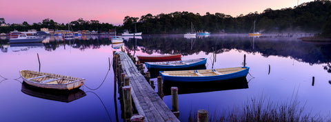 Old Jetty — Strahan, TAS, photographed by Mitchell Burns — illustrative Black + Black corner detail