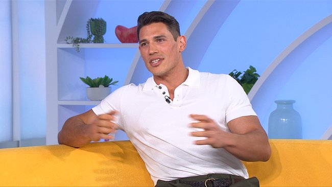 Mitchell Burns speaking on The Morning Show. Interview still courtesy of Seven.
